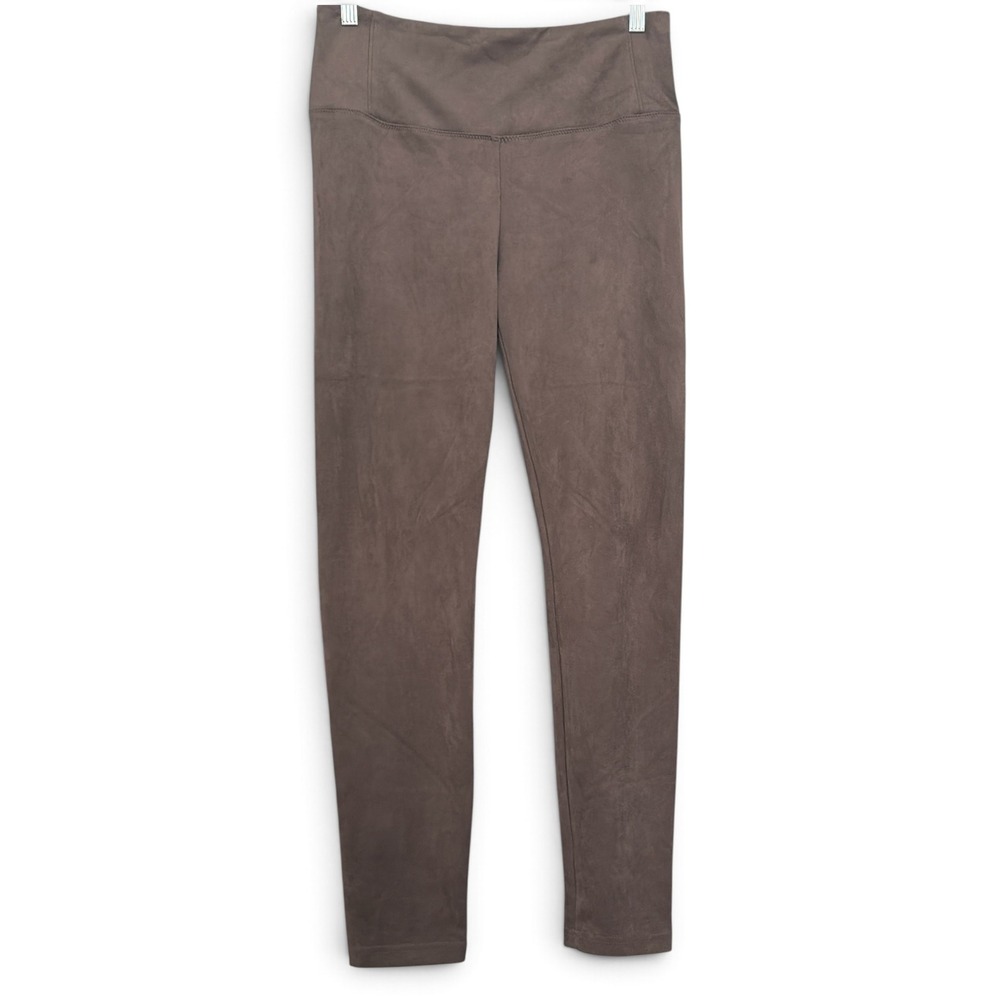 Rachel Zoe Womens Taupe Brown Faux Suede High Rise Slim Leggings Size 6